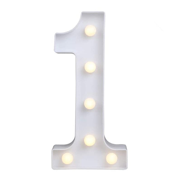 9 Inch Led Marquee Number Light Sign (Number 1)