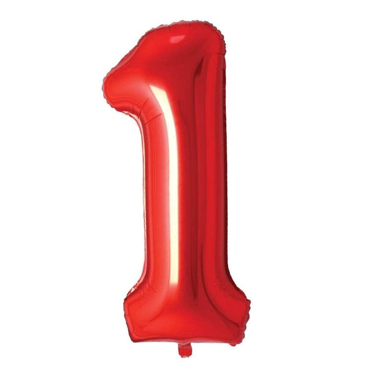 32 Inch Solid 4 Number Silver Foil Balloon