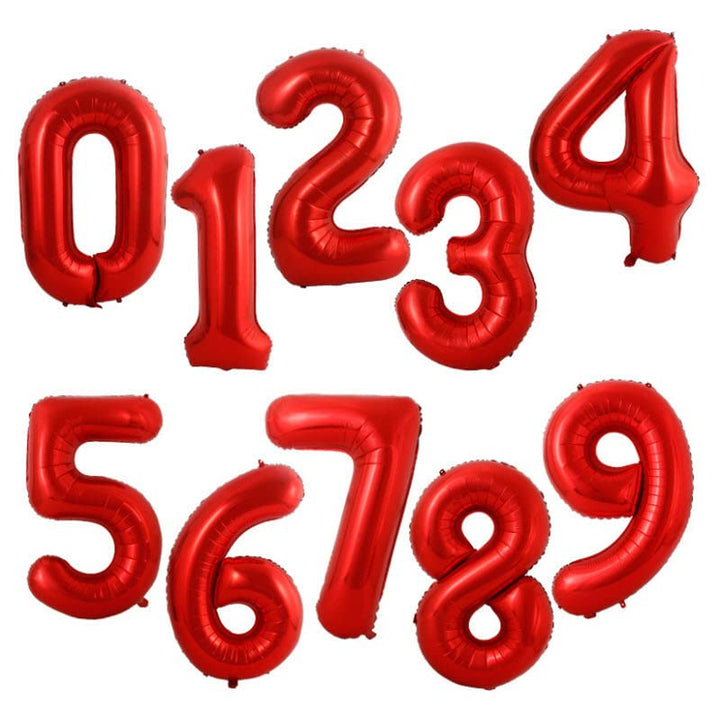 32 Inch Solid 45 Number Silver Foil Balloon