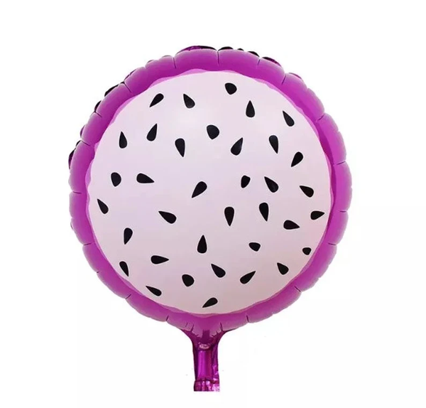 18 Inch Dragon Fruit Shape Foil Balloon (Multicolor) (Pack of 1)